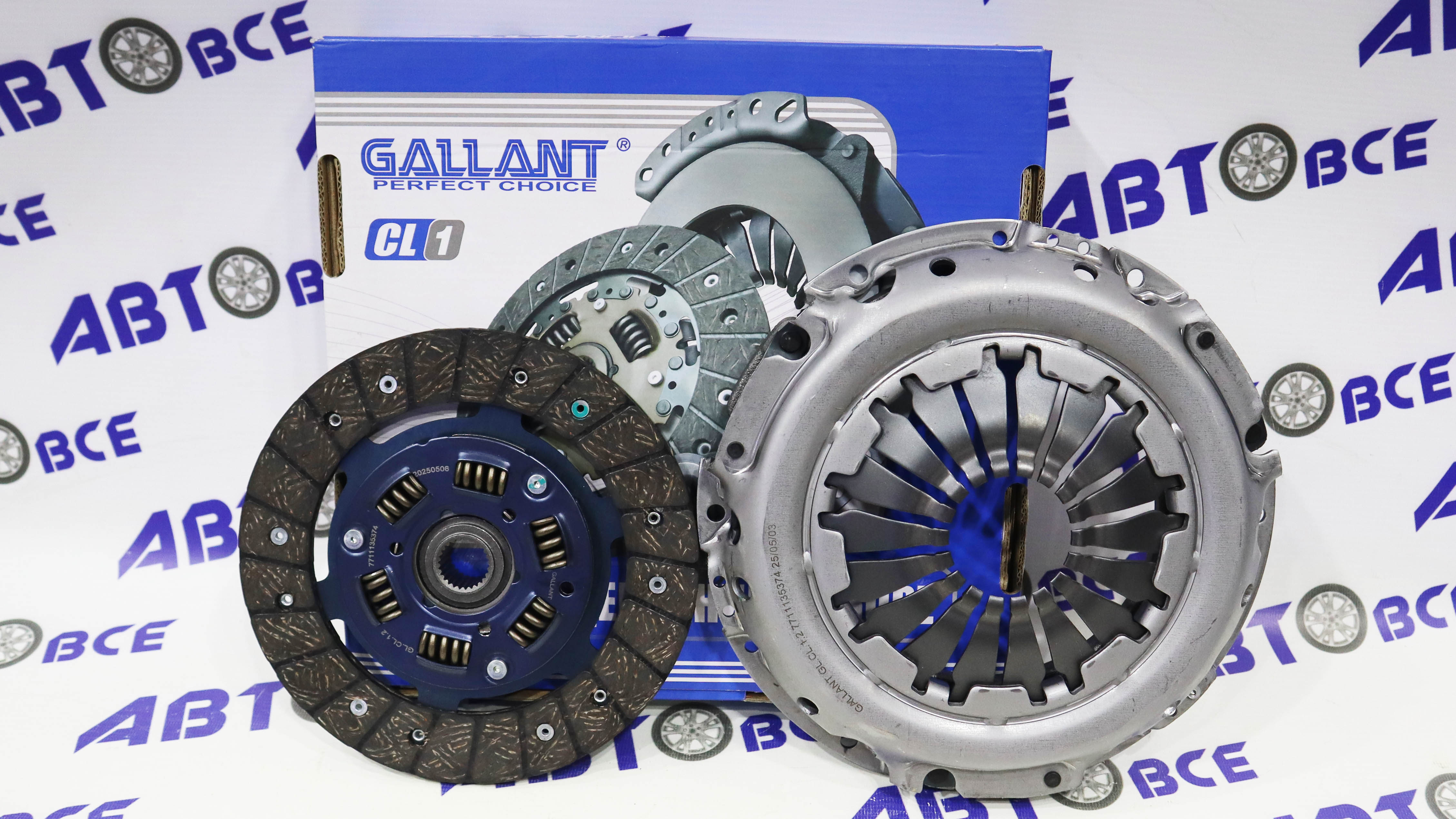 Сцепление в сборе (без выжимного) Logan,Largus1,6 16V под гидравлический выжимной GALLANT